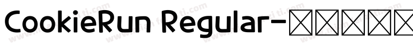 CookieRun Regular字体转换